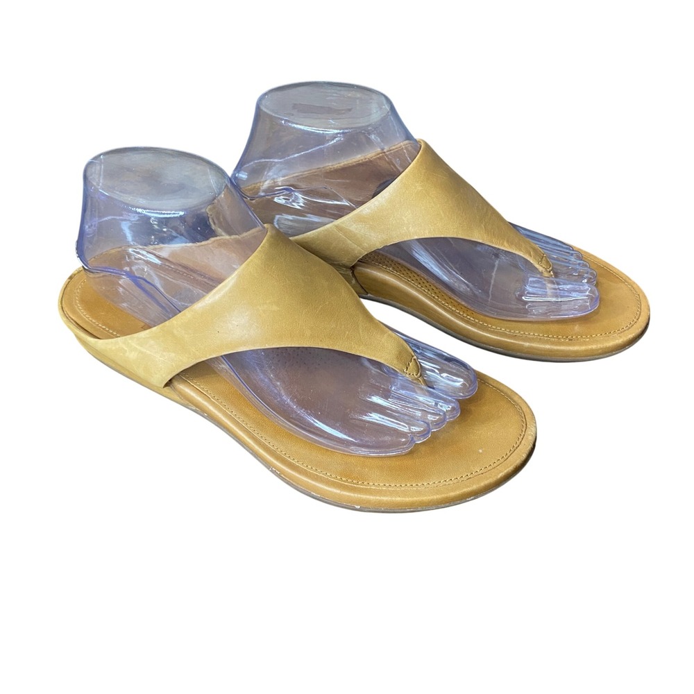 Fitflop Women's Tan Leather Thong Sandals - Neutral Tan